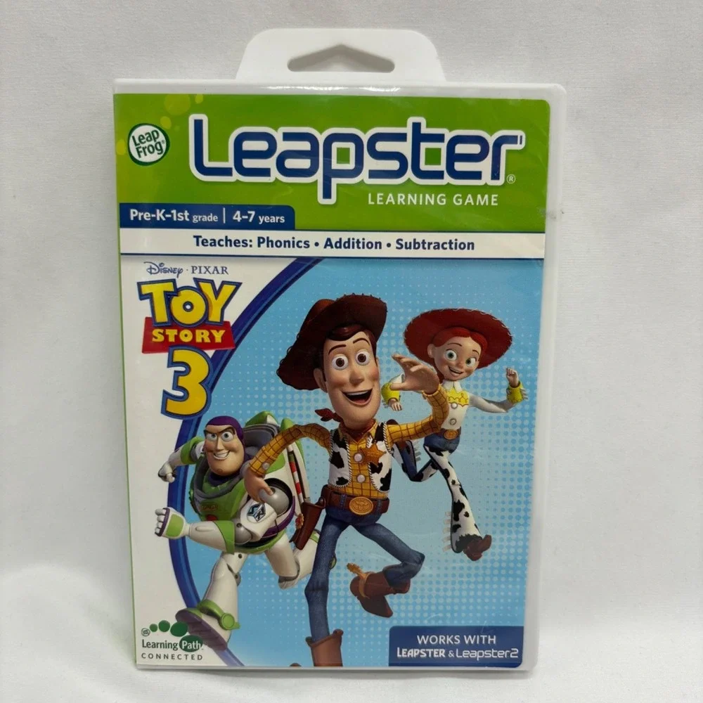 LOT OF 5 Leap Frog Leapster Game Cartridges - Complete with Boxes Disney Nick Jr